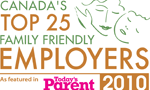 Canada’s top 25 favorÃ¡veis â€‹â€‹Ã  famÃ­lia empregadores