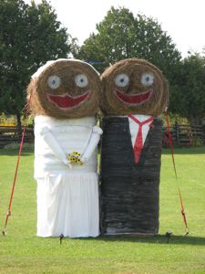 Straw people, Manitoulin Island, Ontario