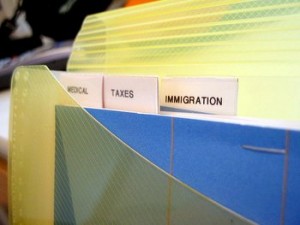 Immigration folder